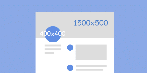 صورة توضح مقاس صورة الغرف الرئيسية والصورة الشخصية لحساب تويتر