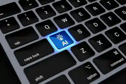 صورة رمزية للوحة مفاتيح يتوسطها اختصار كلمة AI